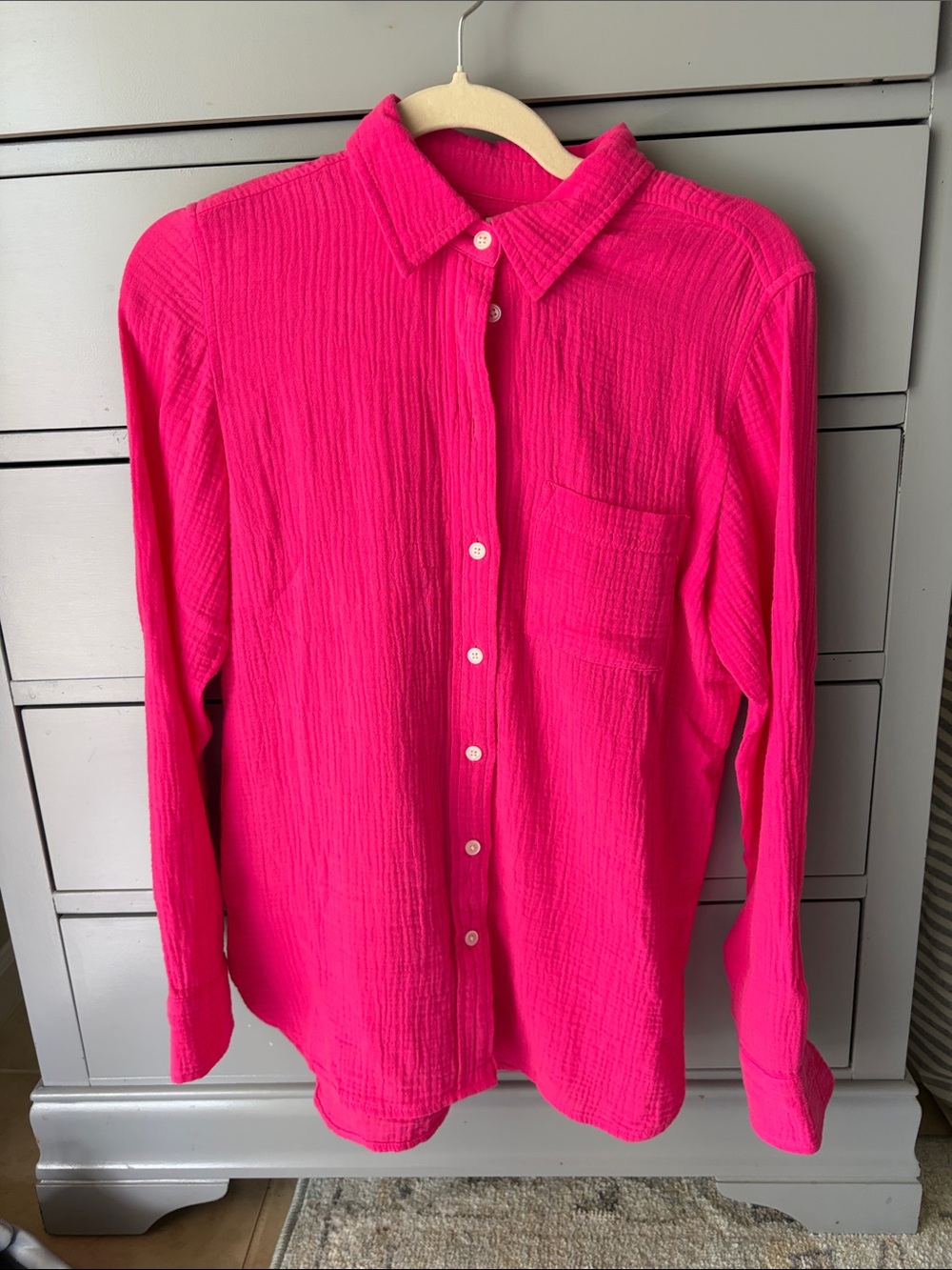 J Crew factory gauze button down